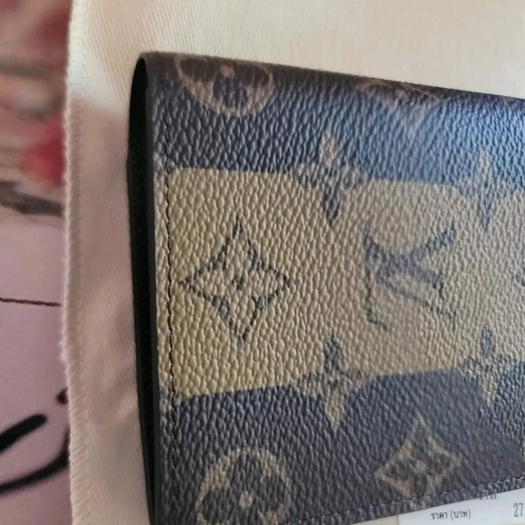 Louis Vuitton Brazza Monogram Stripes Coated Canvas Wallet Virgil Abloh x NIGO - Picture 8 of 16